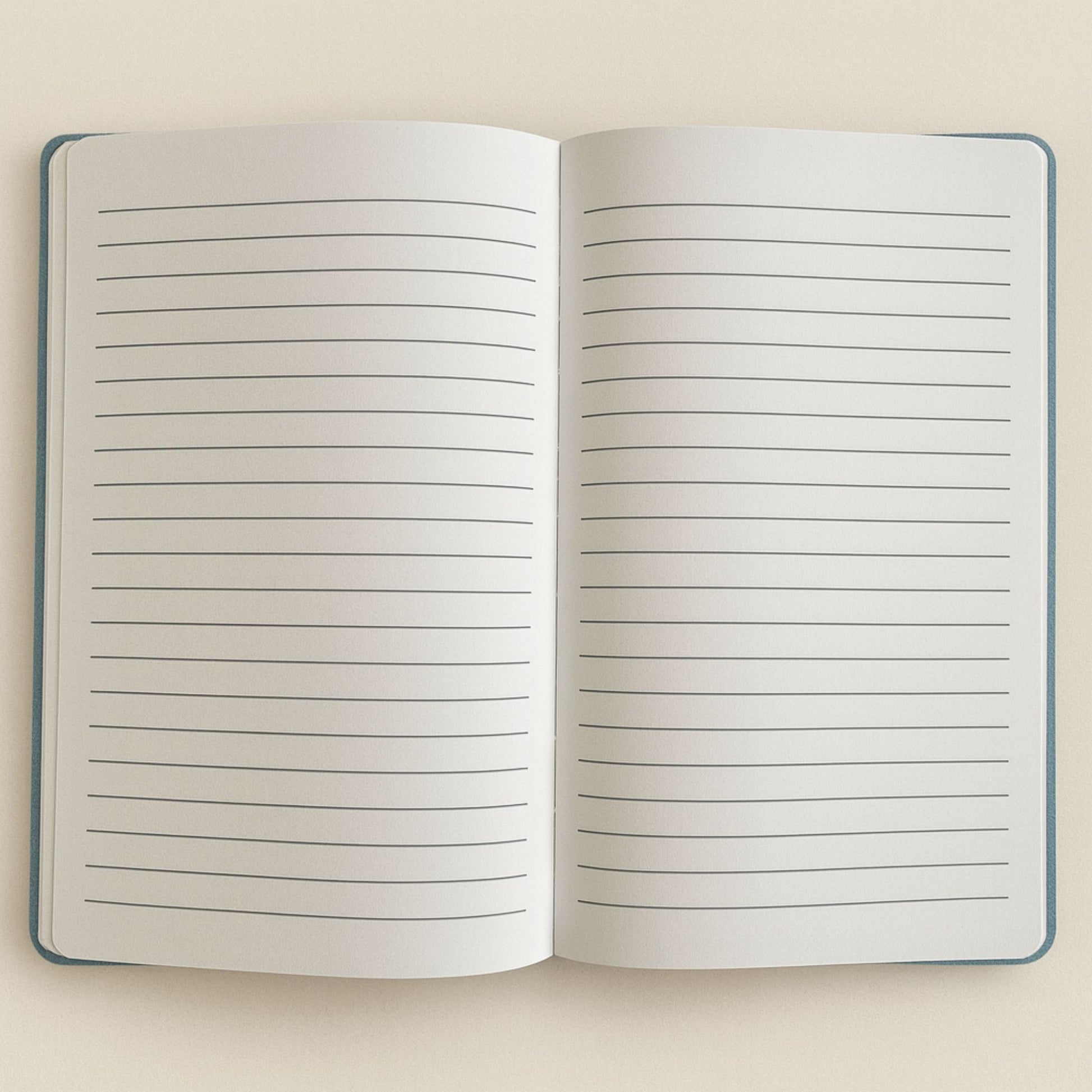 Light Blue Velvet Notebook - 80 pages - Embrace The Journey