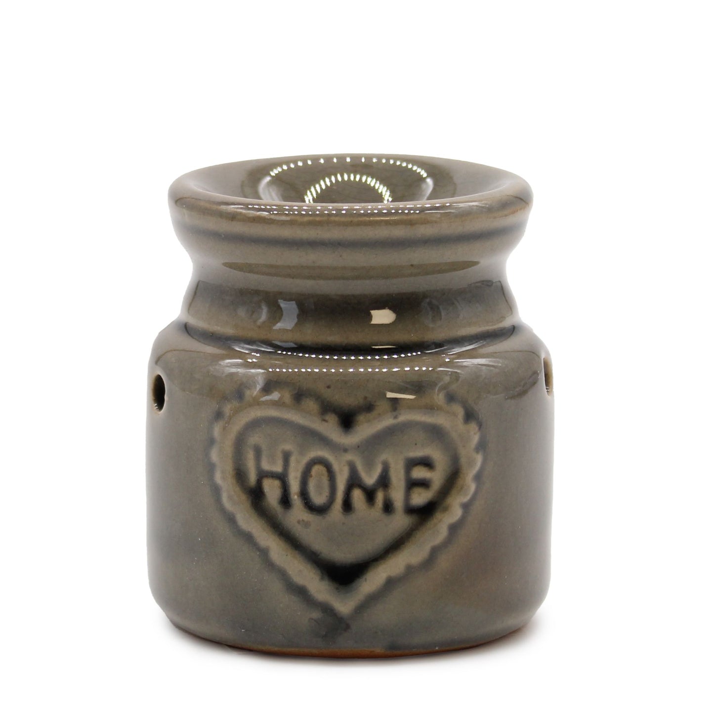 Colourful ceramic oil burner with a decorative home design, suitable for wax melts and fragrance oils.