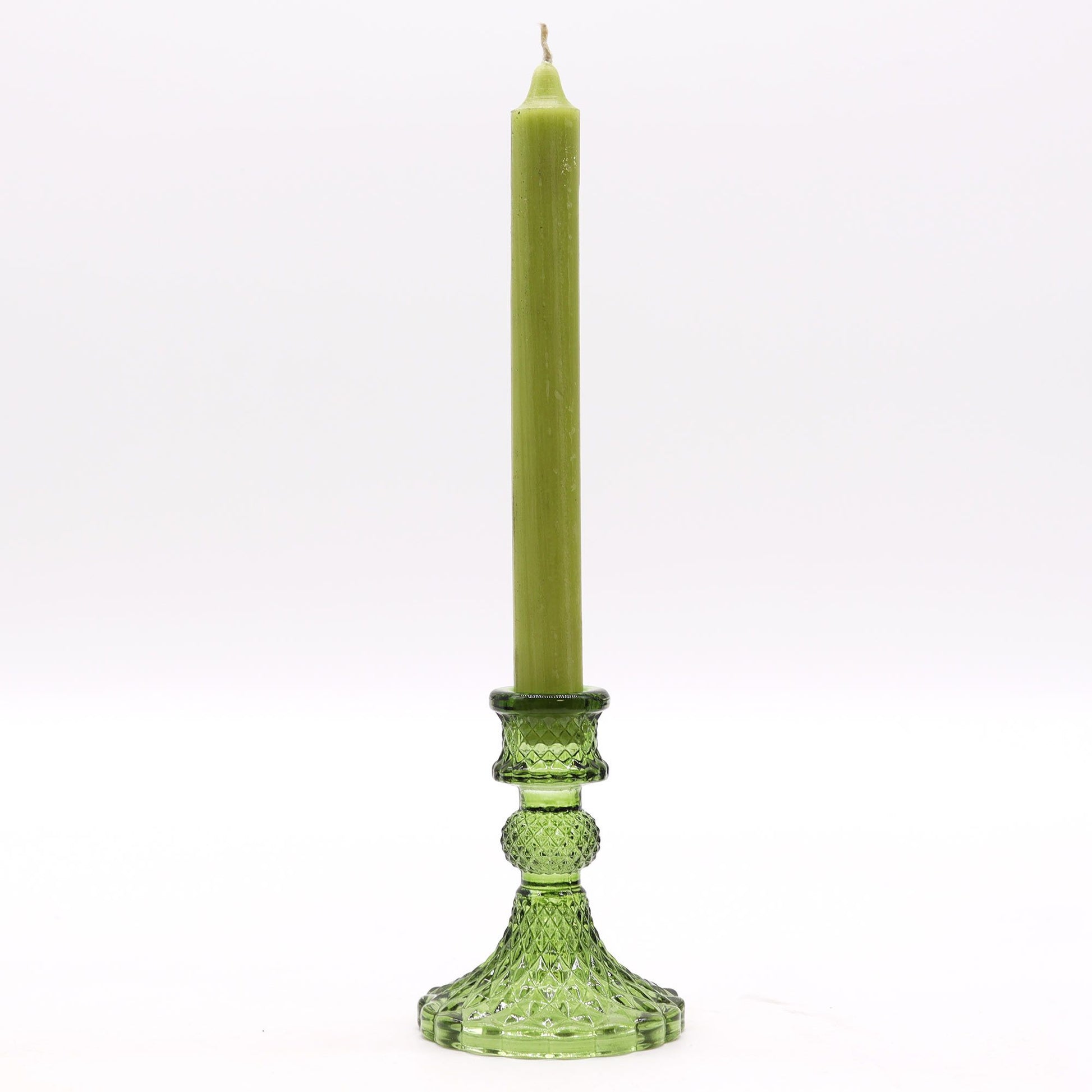 Vintage Dinner Candle Holder - Garden Jade