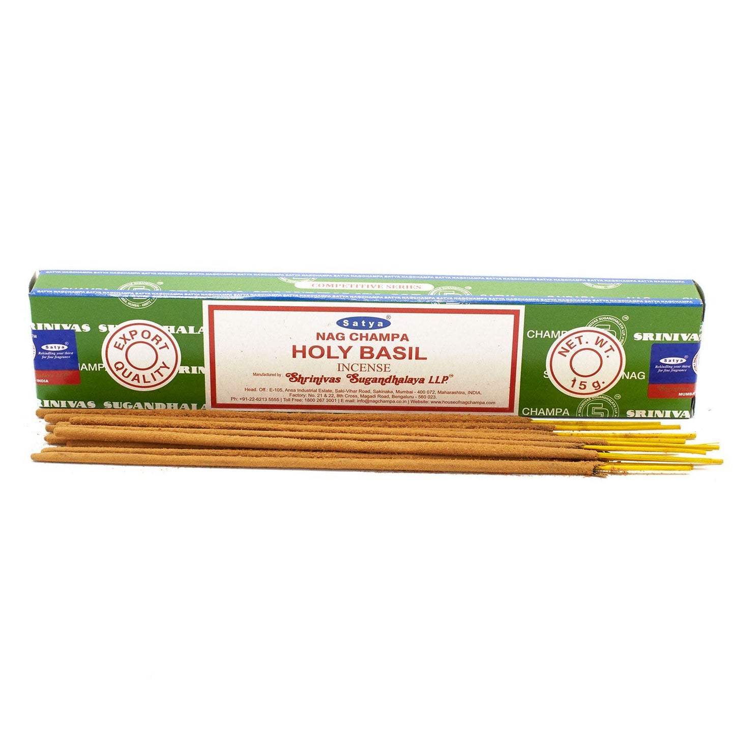 Hand-rolled incense sticks with a natural finish, releasing a delicate plume of aromatic smoke.