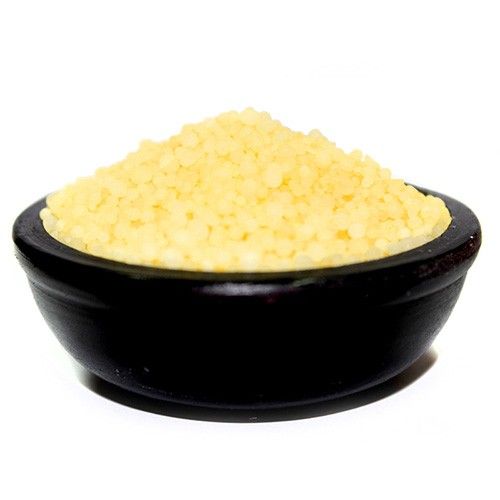 Pile of vibrant blue fragranced simmering granules used for home scenting and oil burners.