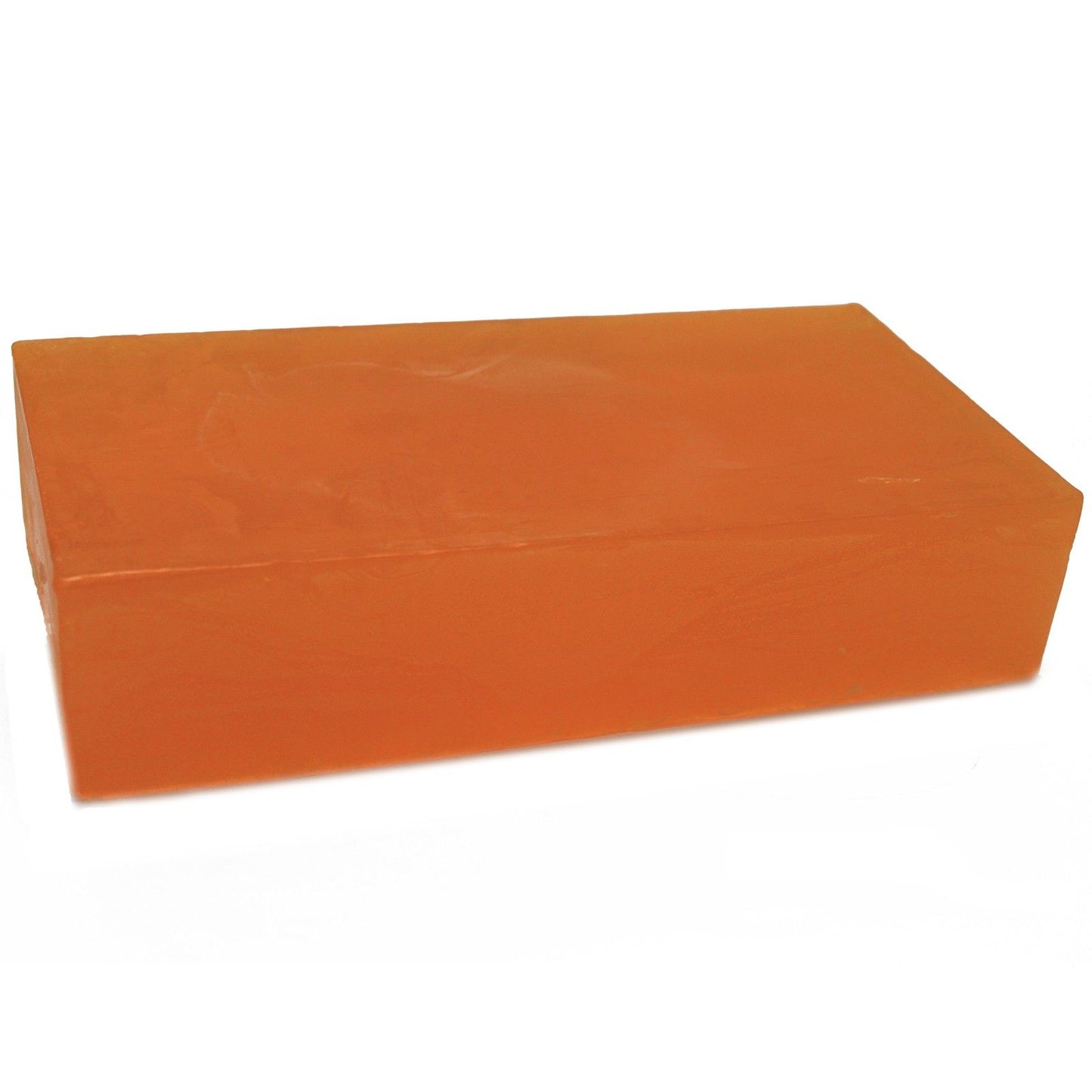 Large rectangular handmade soap loaf infused with May Chang essential oil, showing a natural creamy texture.