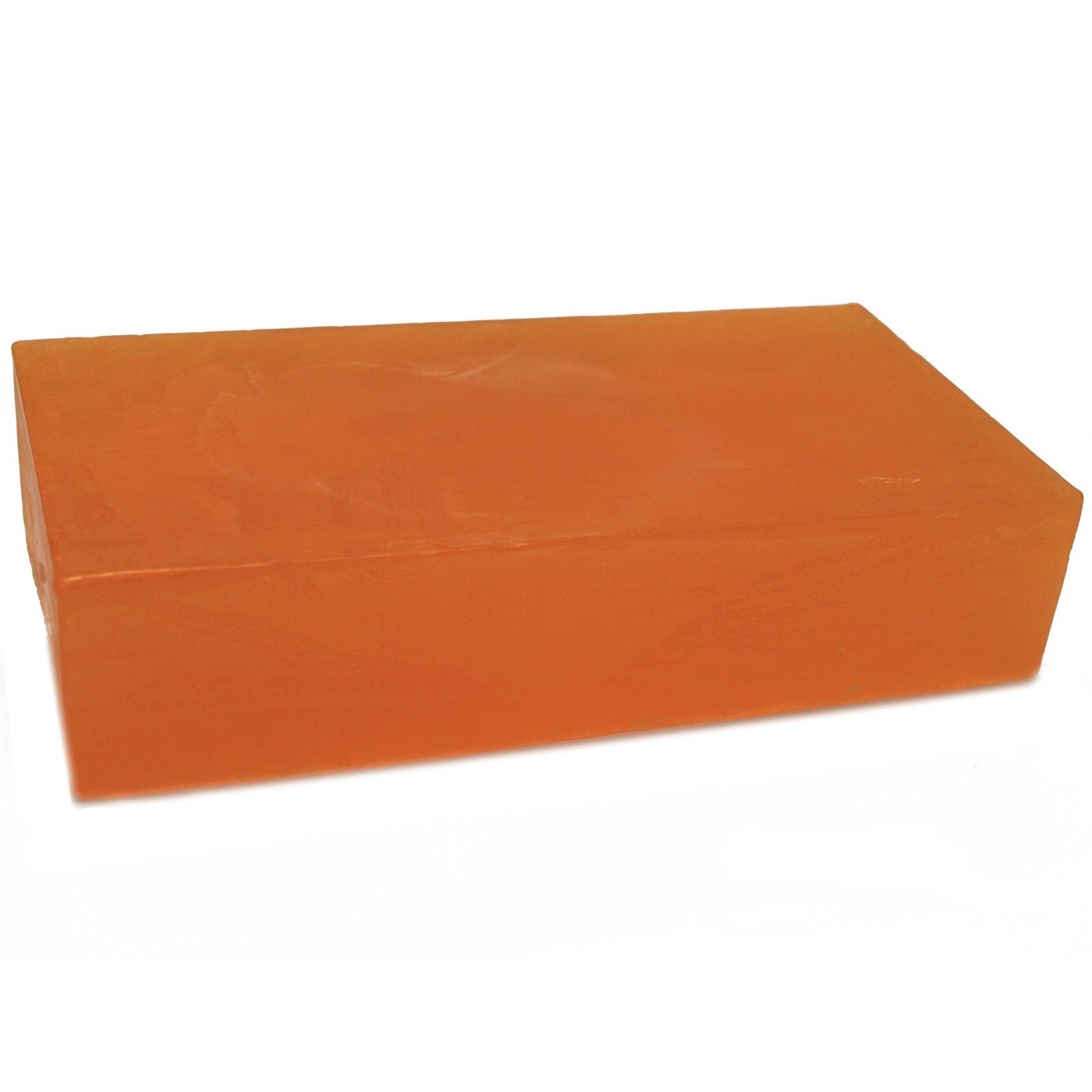 Large rectangular handmade soap loaf infused with May Chang essential oil, showing a natural creamy texture.