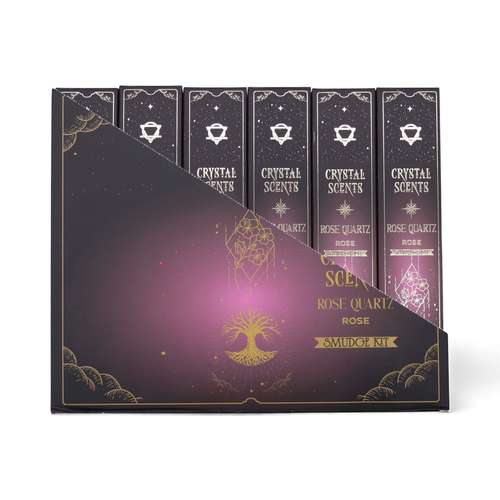 Rose Quartz Crystal Scents Smudge Incense - Rose