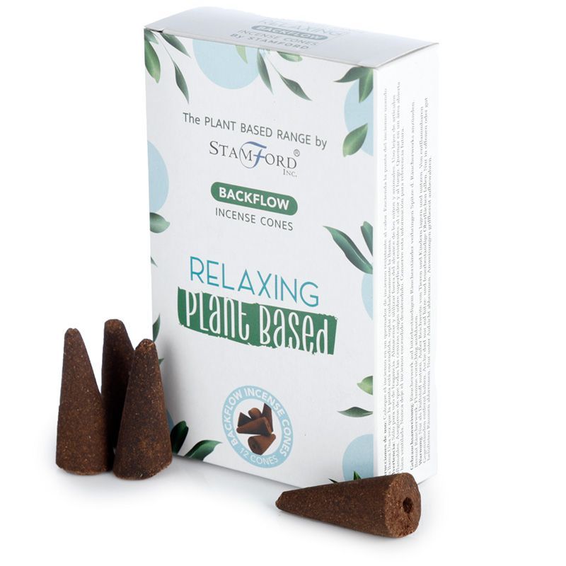 A pile of natural brown backflow incense cones designed for use with a waterfall burner to create a relaxing mist.