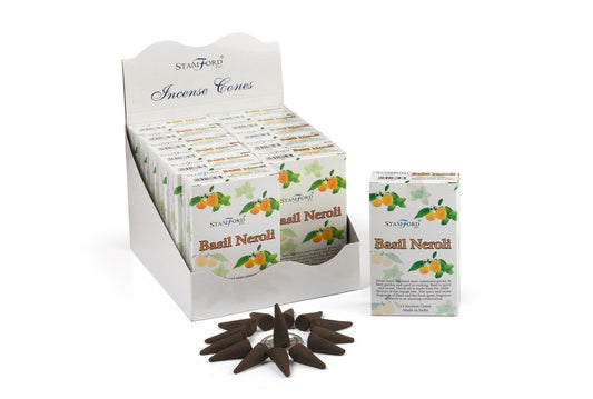 Scented incense cones with a smooth texture, perfect for creating a relaxing atmosphere in a spiritual home setting.