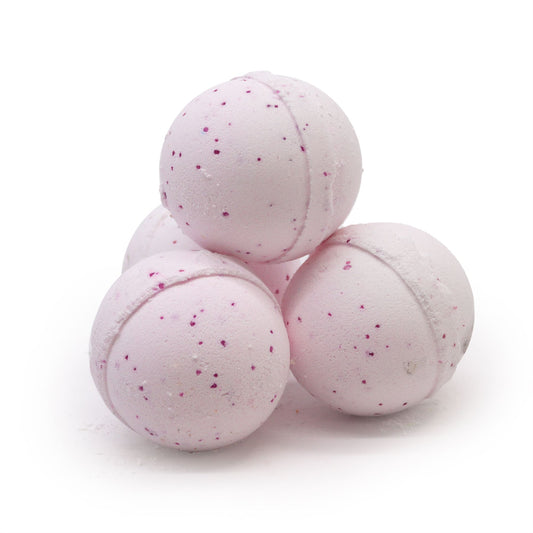 Sparkling aromatherapy bath bomb with a rich, decadent texture for a luxurious self-care soak.