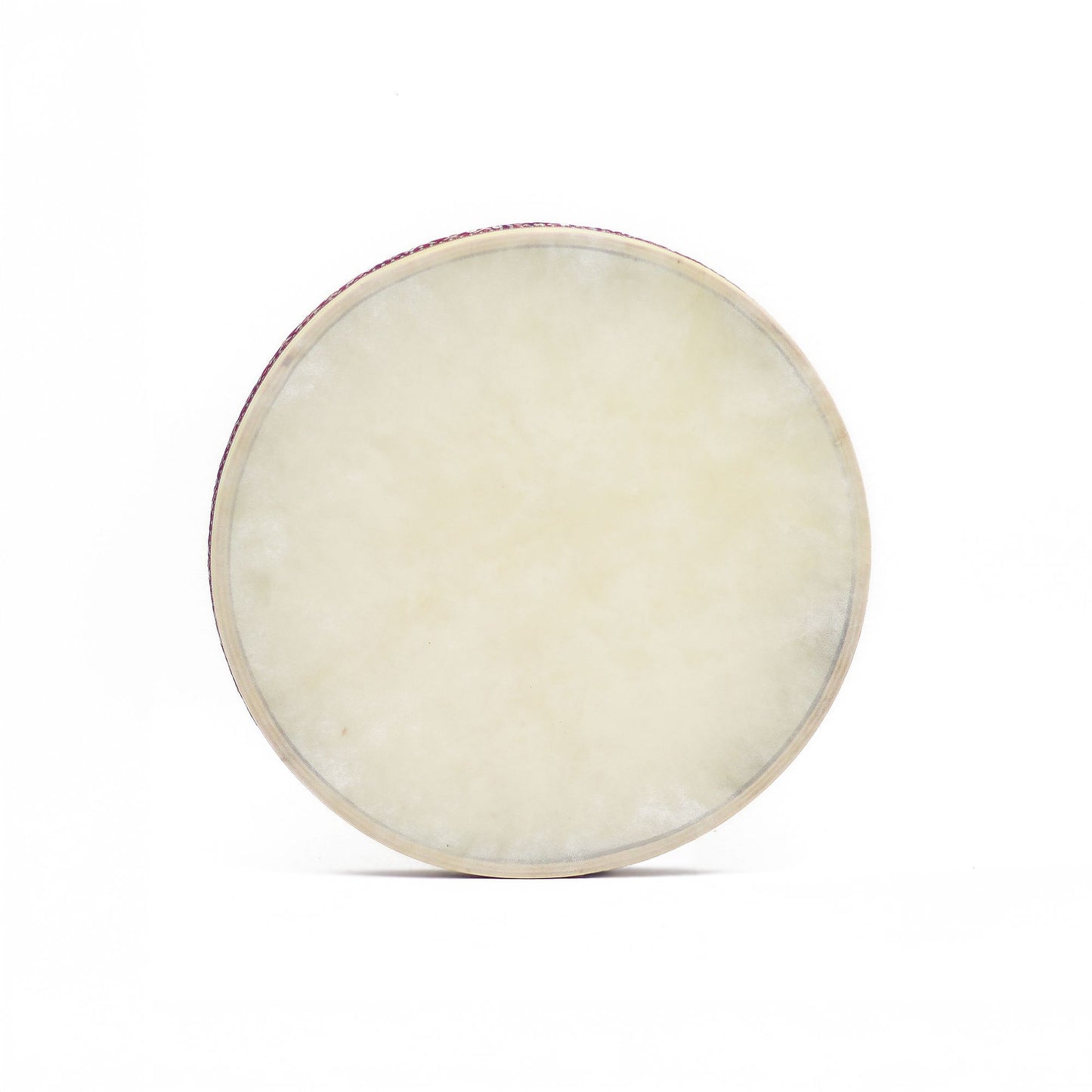 Handcrafted 35cm ocean drum with a goatskin head and a beautifully decorated patterned frame.