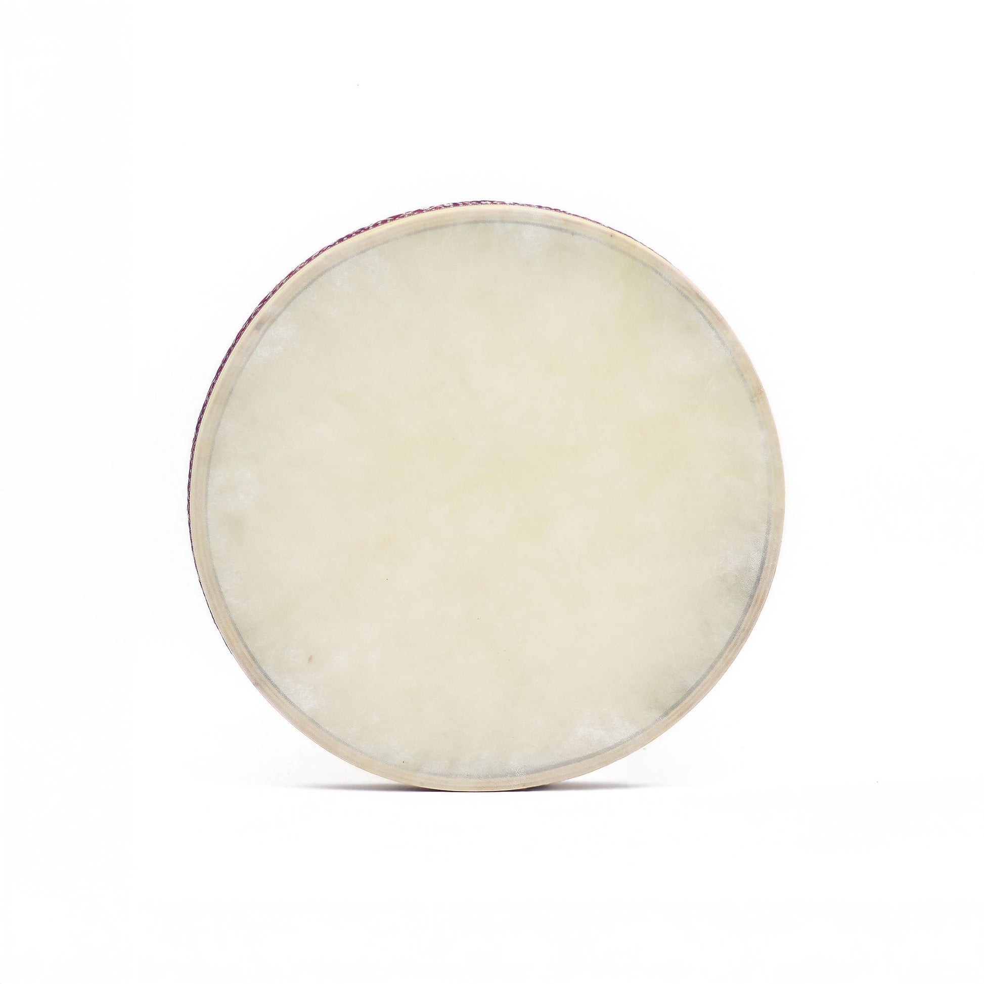 Handcrafted 35cm ocean drum with a goatskin head and a beautifully decorated patterned frame.