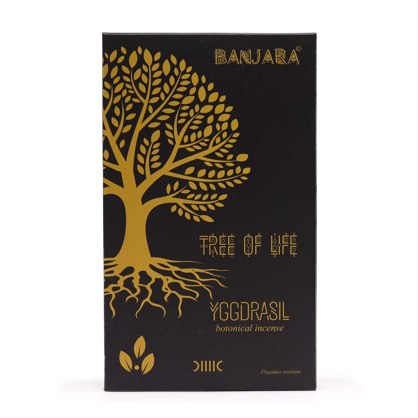 A pack of botanical incense sticks featuring Nordic inspired design with pine and juniper scents.