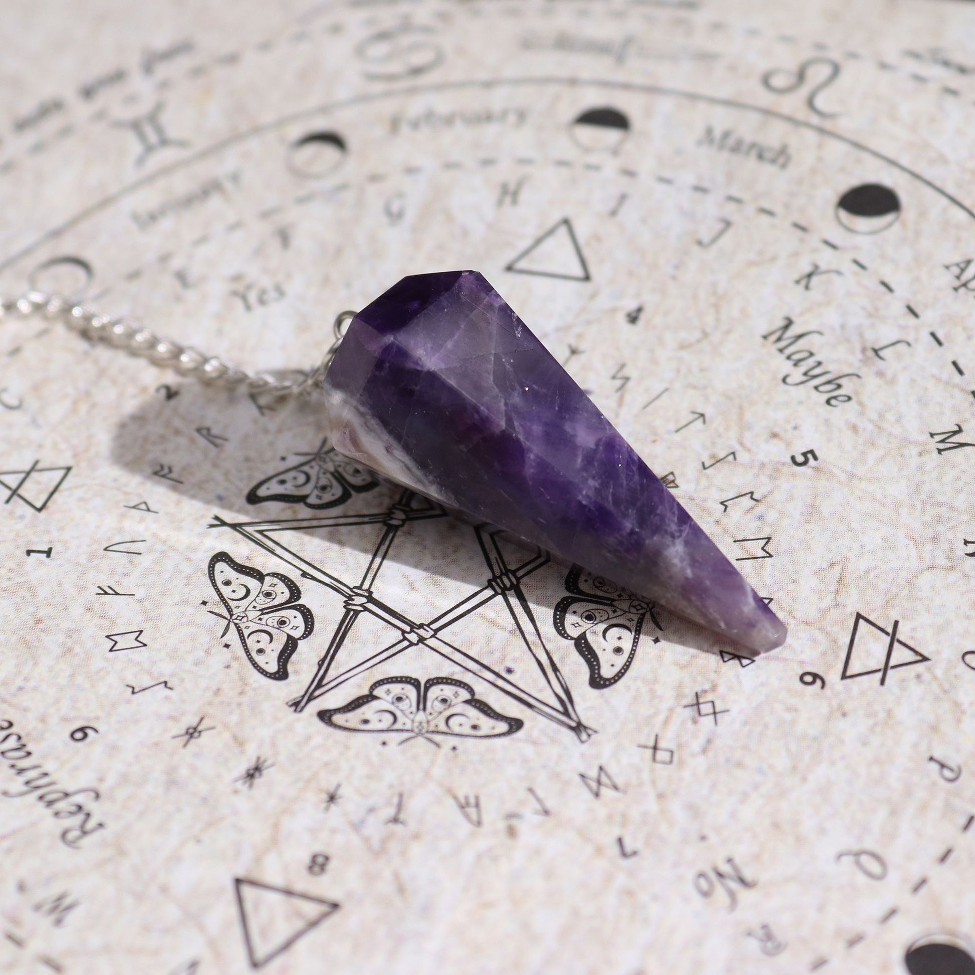 Ancient Witch Spell Incense - Seduction - Amethyst Pendulum