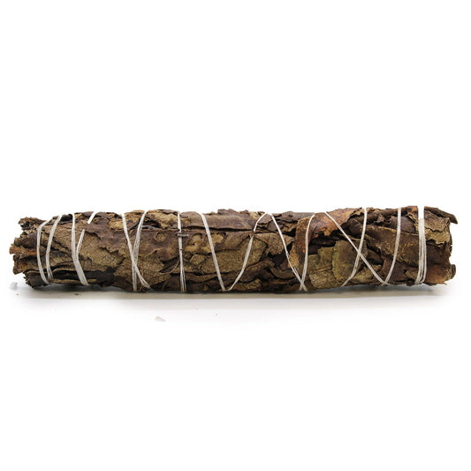 Large hand-tied black sage smudge stick bundle showing dried dark green leaves and natural twine.