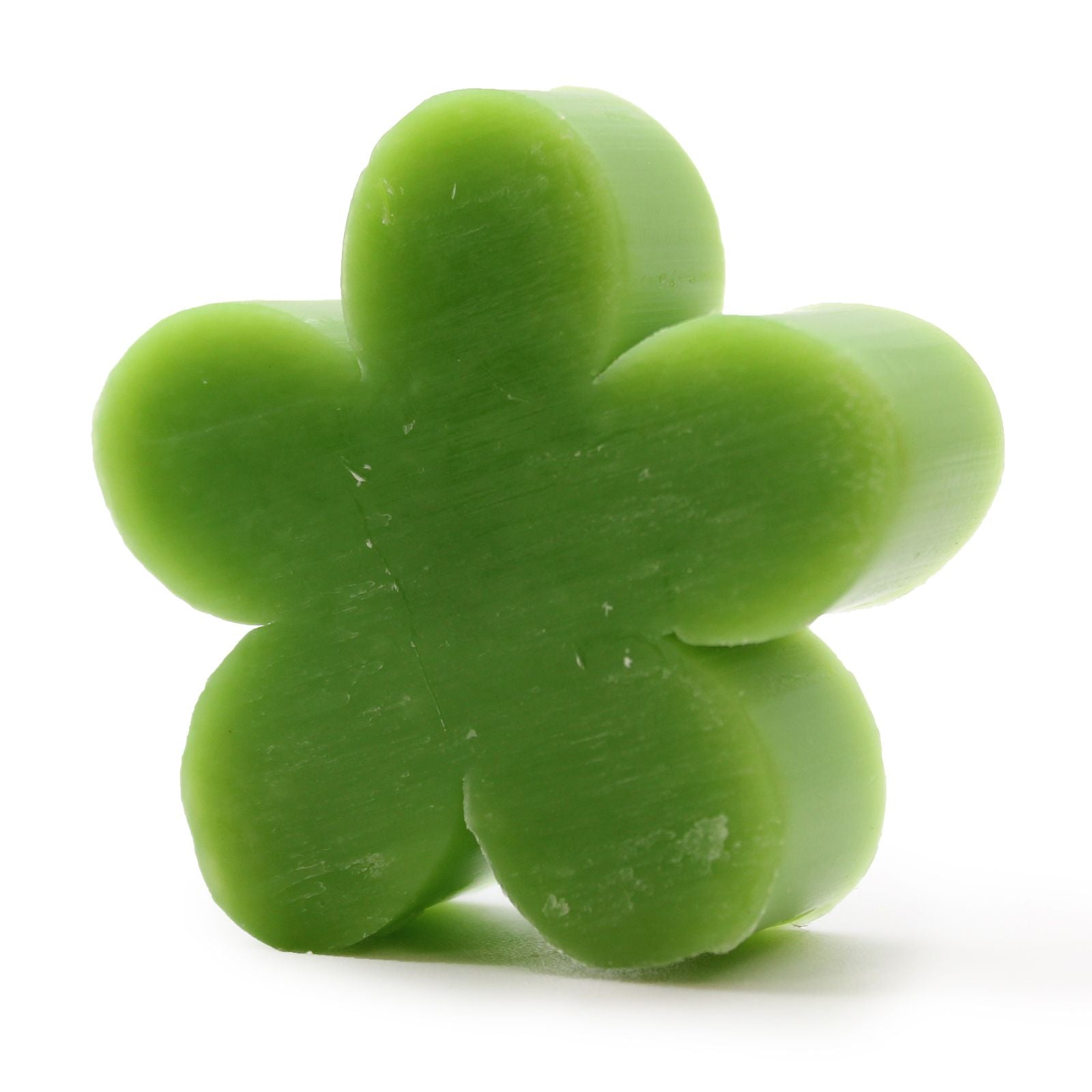 Colourful flower-shaped guest soaps arranged in a decorative bouquet style.