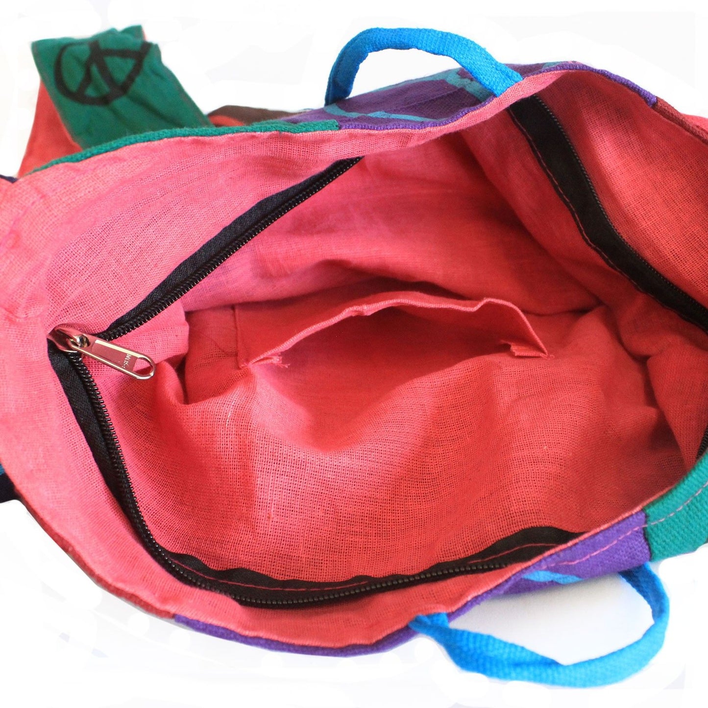 Cotton Patch Sling Bags - Peace