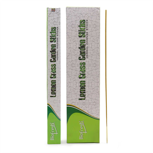 Extra long 50cm lemongrass scented garden incense sticks in a bundle for outdoor use.