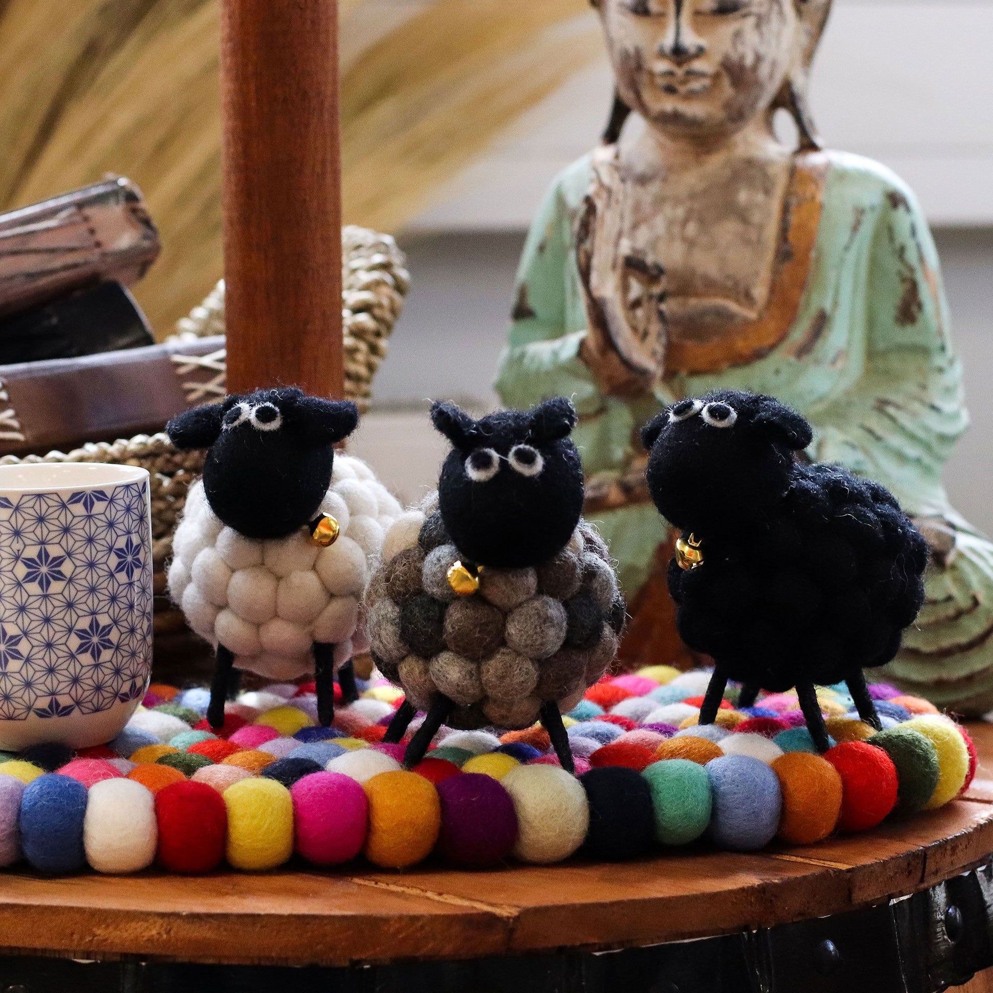 Little Felt Sheep - White